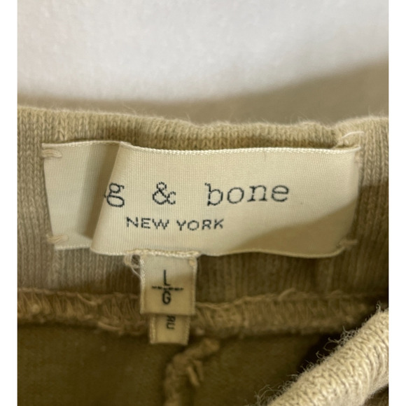 Men's Large Rag & Bone Tan Beige Cotton Jogger Sweatpants - Picture 3 of 5